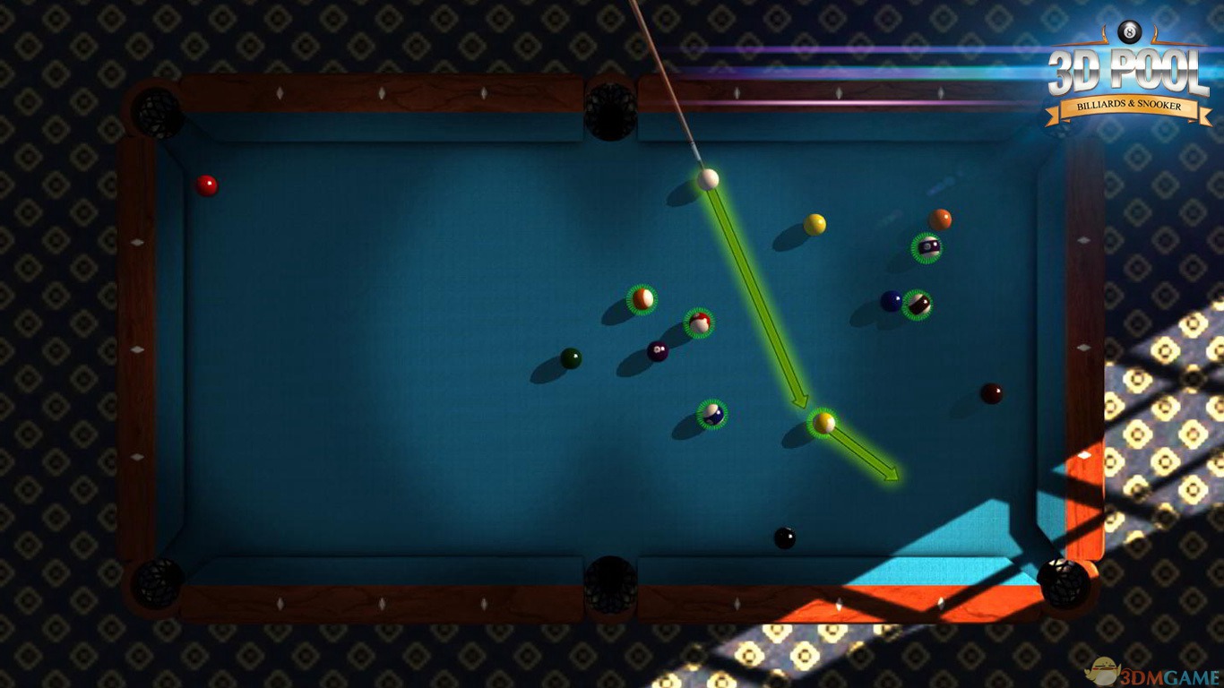 《3D桌球：台球与斯诺克》英文硬盘版 游戏截图 1